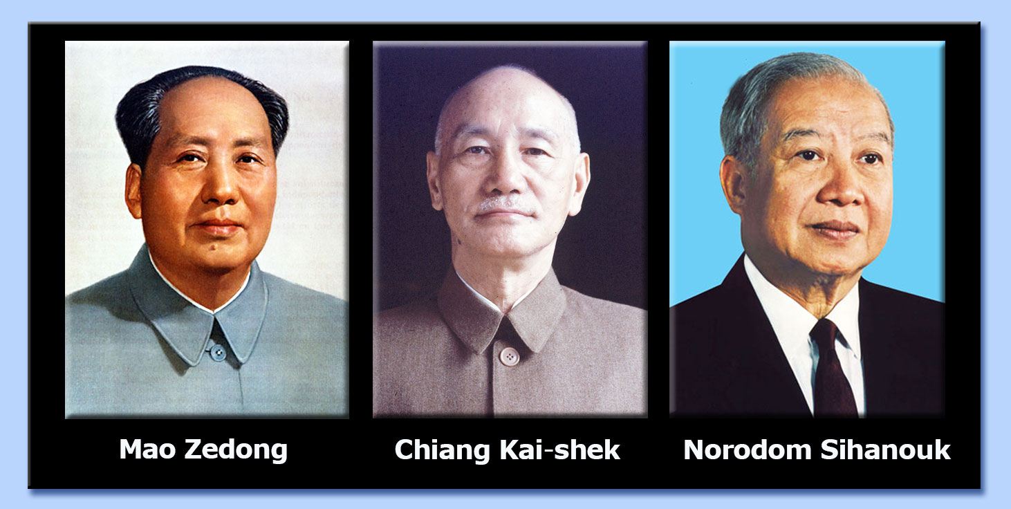 mao - chiang kai-shek - norodom sihanouk