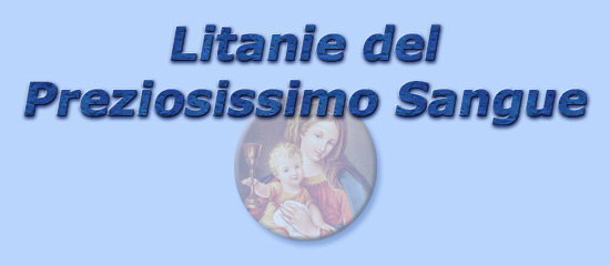 titolo litanie del preziosissimo sangue di ges