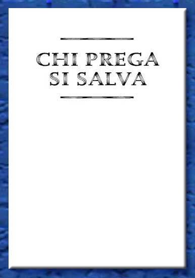 copertina chi prega si salva