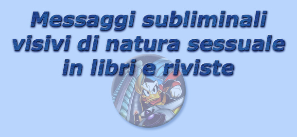 titolo messaggi subliminali visivi di natura sessuale in libri e riviste