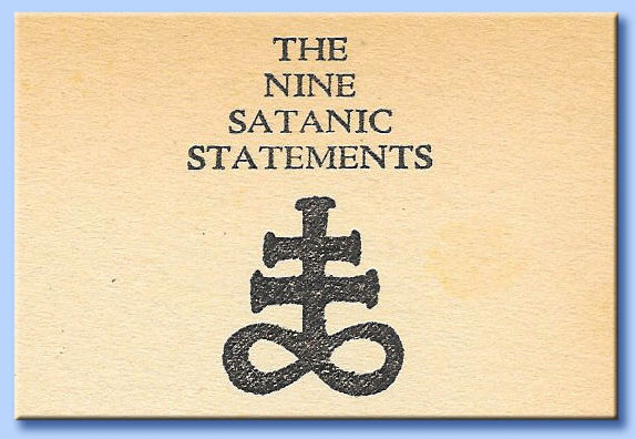 croce di satana - the satanic bible
