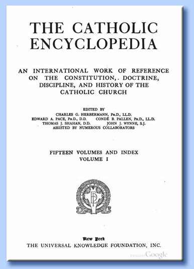 the catholic encyclopedia