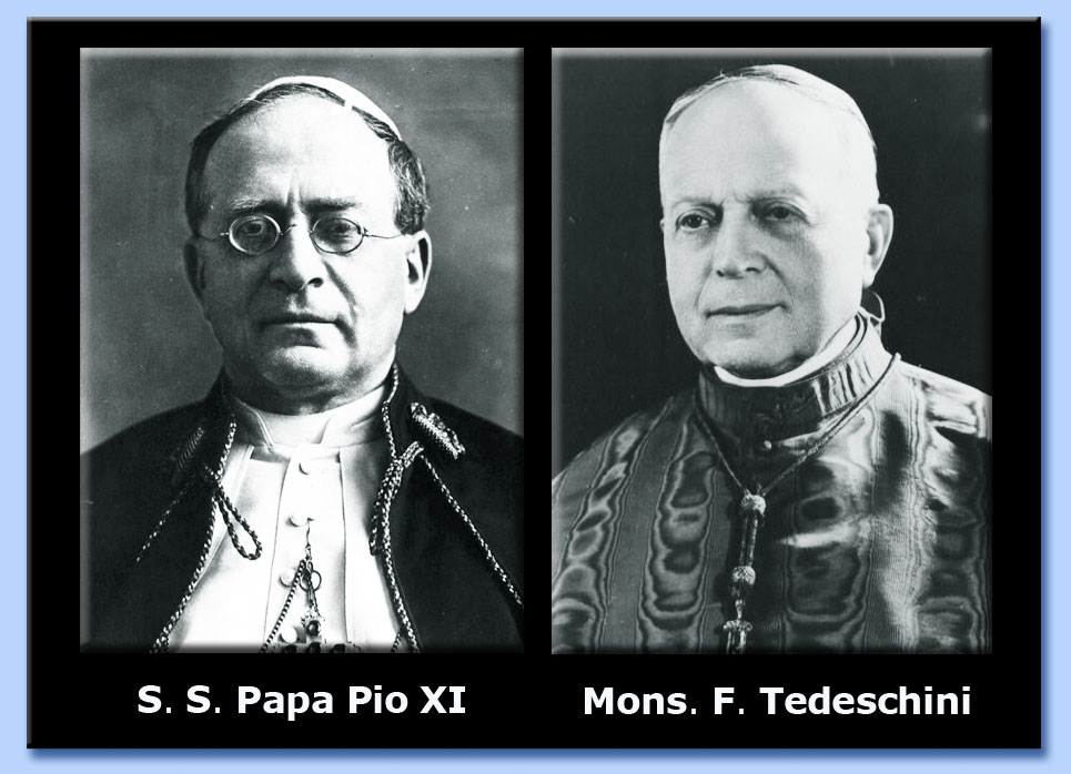 papa pio XI - mons. federico tedeschini