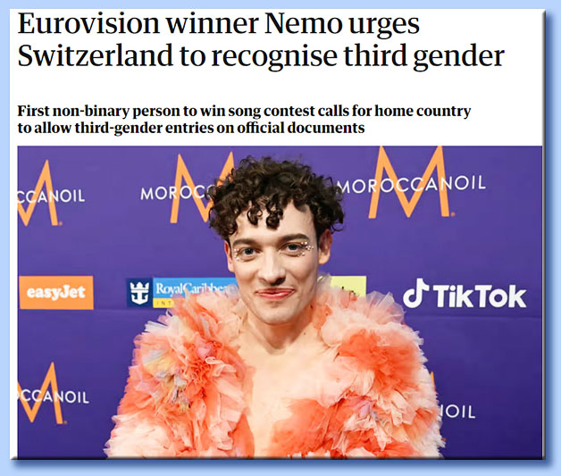 eurovision 2024 - nemo transgender