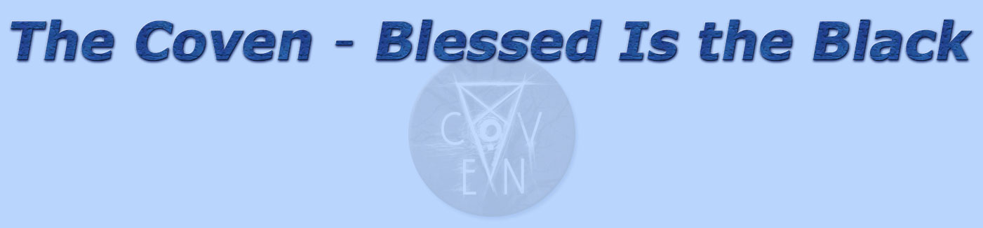 titolo the coven - blessed is the black