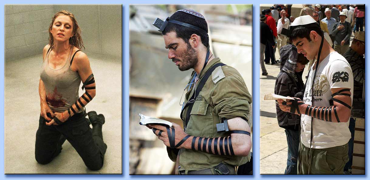 madonna - tefillin ebraico