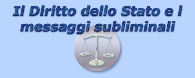 titolo il diritto dello stato e i messaggi subliminali